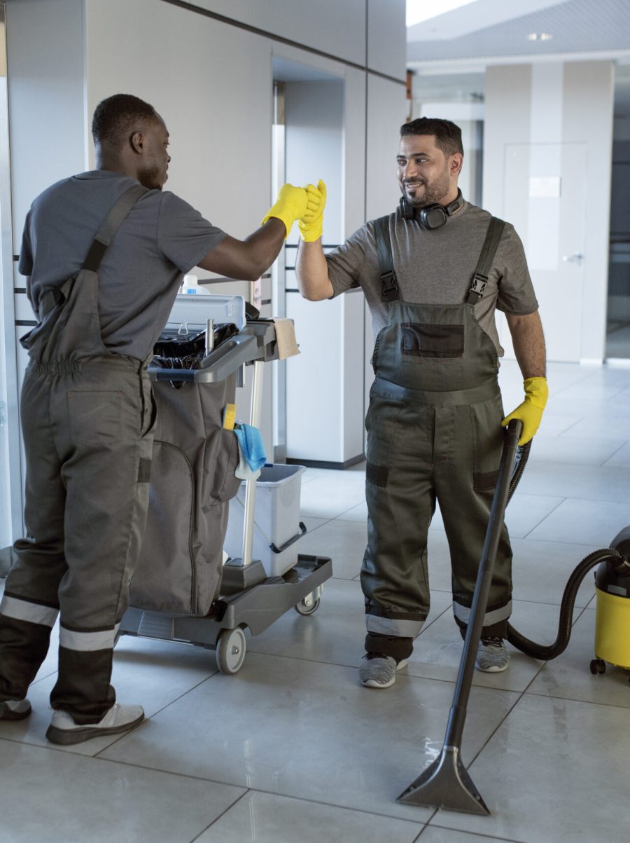 full-shot-men-high-five-office